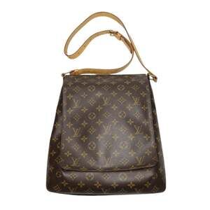 LOUIS VUITTON Authentic Brown Monogram Canvas Shoulder Bag